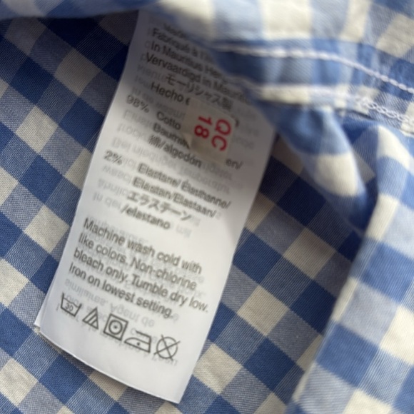 NWT Crewcuts Boys Gingham Shirt size 14 - Picture 3 of 5
